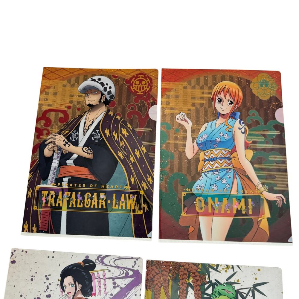 8 One Piece Anime Ichiban Kuji Visual Art Sheet Clear File Poster‎